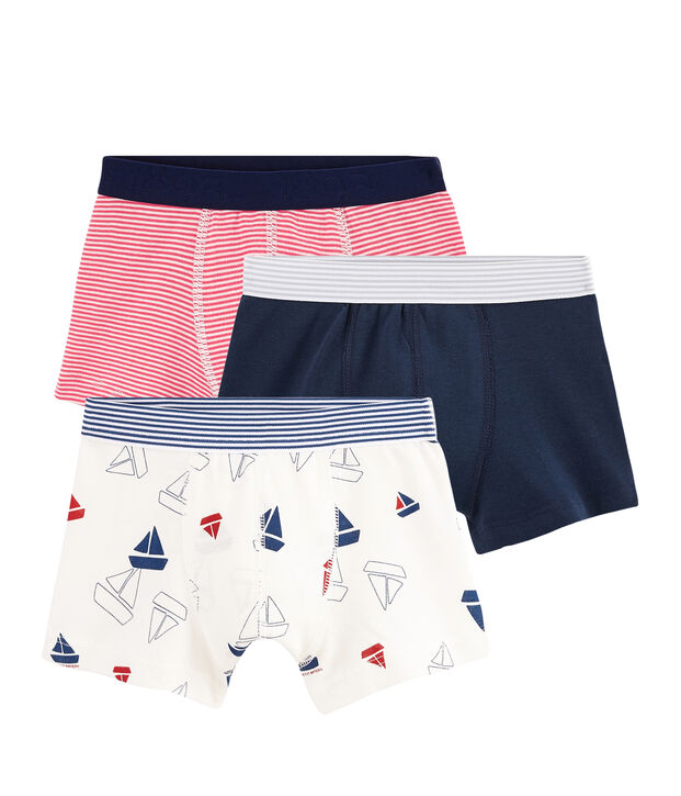 Lot de 3 boxers petit gar&ccedil;on multicouleur