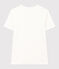 Tee-shirt l'Iconique manches courtes en côte unie femme blanc ECUME
