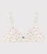 Soutien-gorge paddé fleur fille en coton et élasthanne