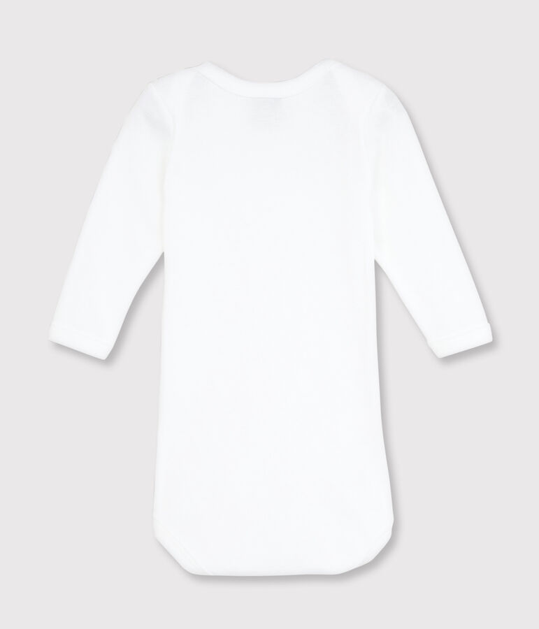 Body blanc manches longues b&eacute;b&eacute; blanc