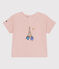 Tee-shirt Monsieur Madame en coton bébé rose SALINE