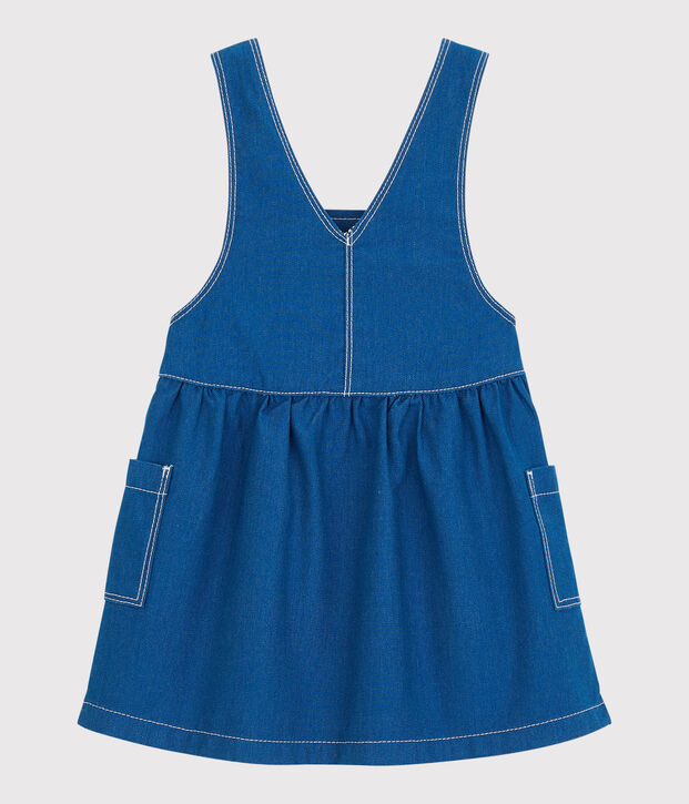 Robe en coton b&eacute;b&eacute;. bleu
