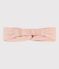 Bandeau rose en gaze de coton bébé rose SALINE