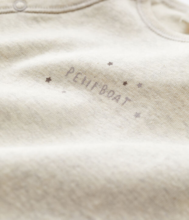 Dors-bien b&eacute;b&eacute; en coton biologique beige chin&eacute;