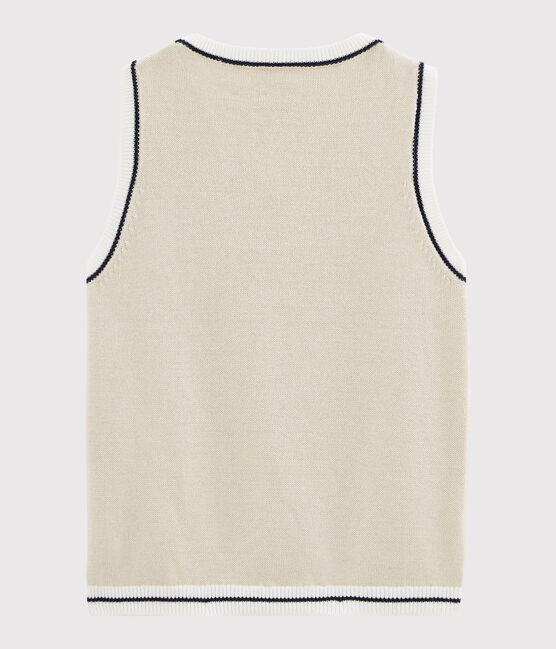 Pull enfant garcon beige FETA