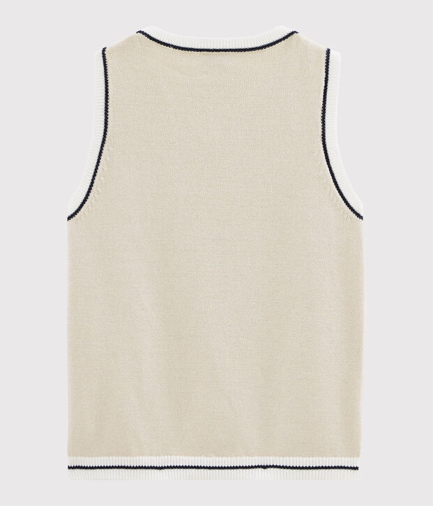 Pull enfant garcon beige