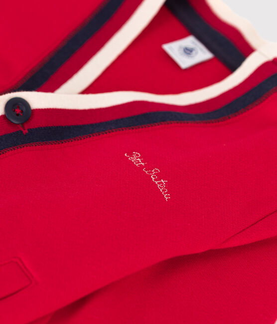 Cardigan en molleton enfant garçon rouge CORRIDA