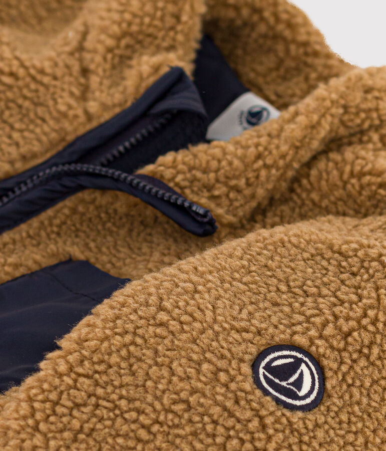 Veste en sherpa b&eacute;b&eacute; marron BRINDILLE