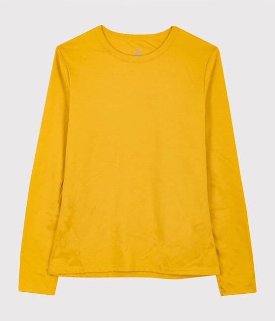 T-shirt coton Sea Island Femme jaune BOUDOR
