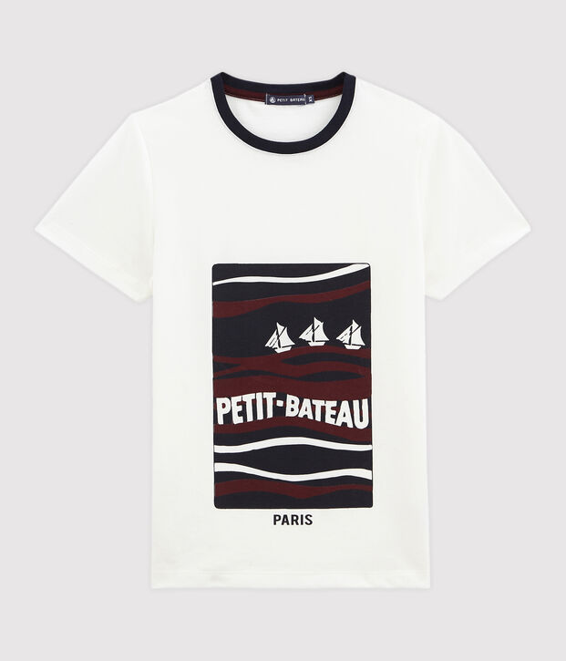 Tee shirt femme rayure marini&egrave;re blanc/multicouleur