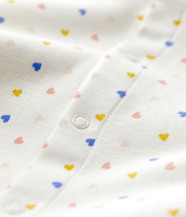 Dors-bien b&eacute;b&eacute; en coton biologique blanc/multicouleur