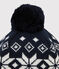 Bonnet de ski enfant fille/garçon bleu SMOKING/blanc MARSHMALLOW