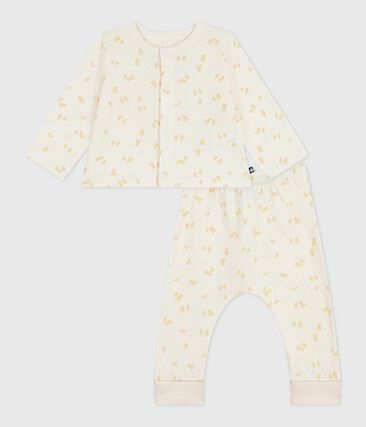 Ensemble 2 pièces bébé en coton imprimé poussins