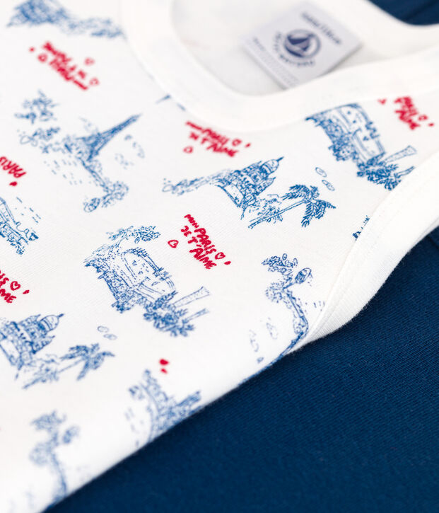 Lot de 2 d&eacute;bardeurs enfant en coton imprim&eacute; Paris multicouleur