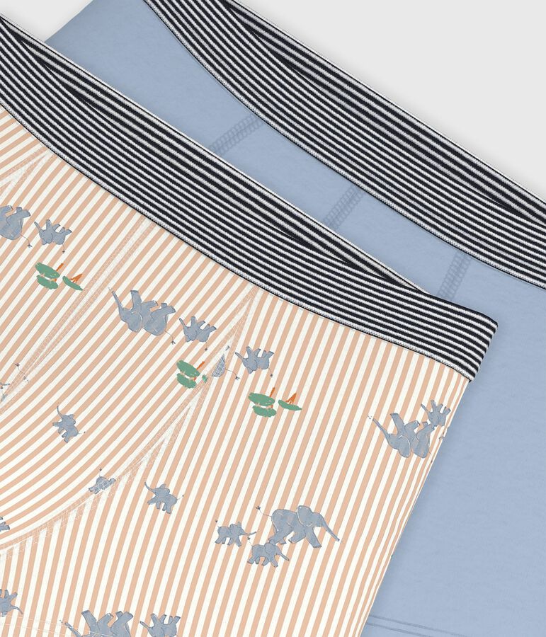 Lot de boxers enfant en coton imprim&eacute; &eacute;l&eacute;phants variante 1