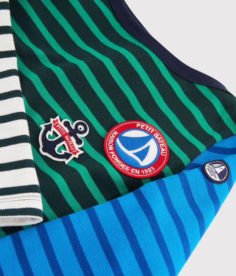 Marini&egrave;re upcycling enfant gar&ccedil;on vert/multicouleur