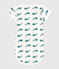 Body manches courtes en coton imprimé bébé vert MARSHMALLOW/ DRAGONFLY