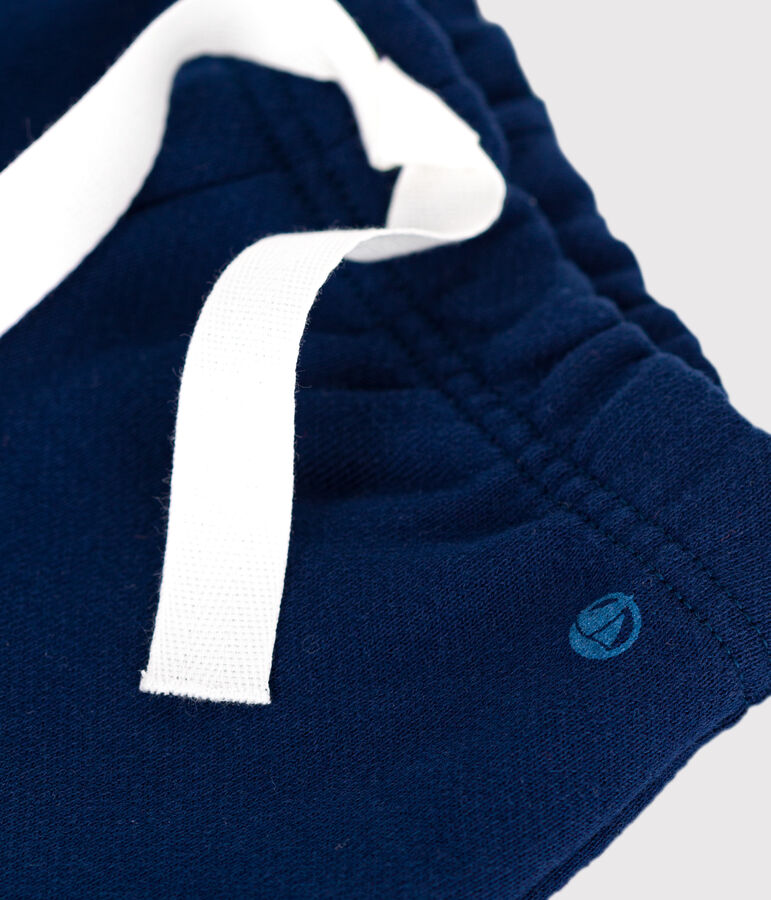 Pantalon de jogging b&eacute;b&eacute; en coton uni bleu MEDIEVAL