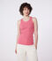 Débardeur Femme l'Iconique en coton uni rose PEONIA