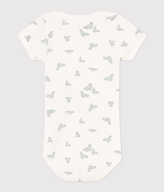 Body manches courtes en coton imprimé bébé MARSHMALLOW/ PAUL