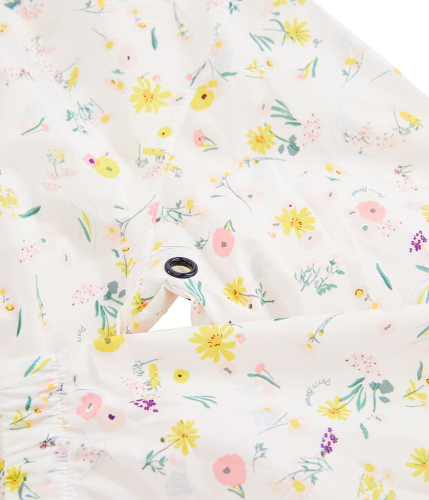 Coupe-vent enfant fille blanc/multicouleur