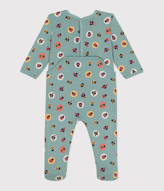 Pyjama bébé en coton ouverture au dos imprimé coccinelles PAUL/ JOHN/ MULTICO