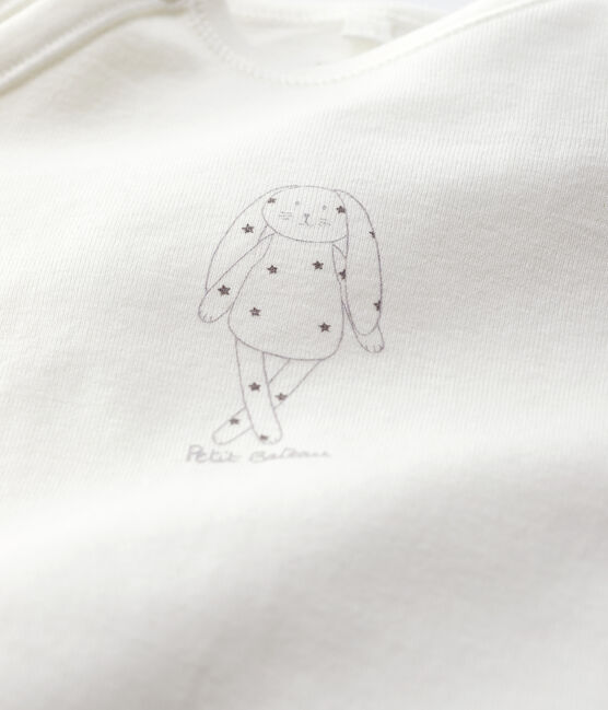 Dors-bien bébé blanc en coton biologique blanc MARSHMALLOW