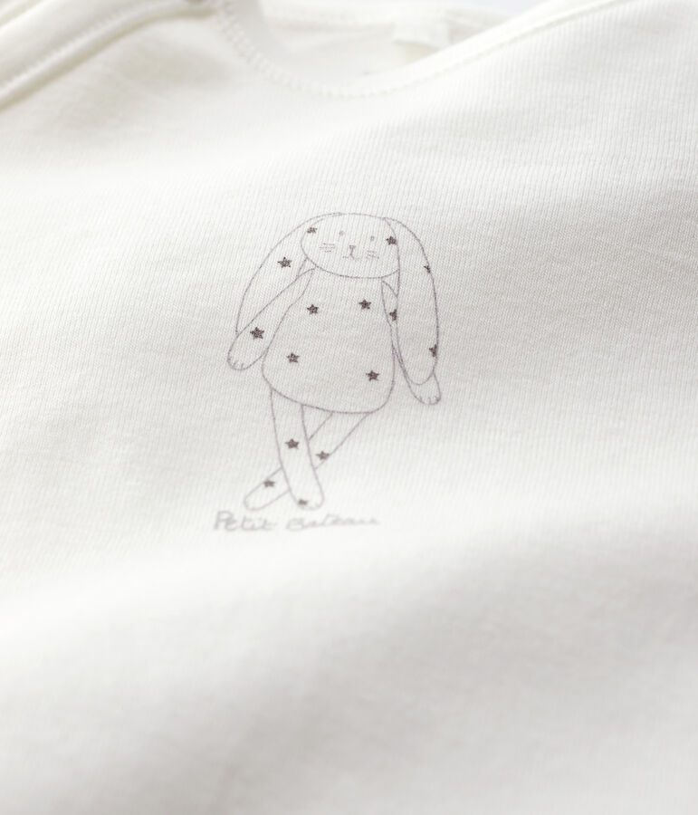 Dors-bien b&eacute;b&eacute; blanc en coton biologique blanc MARSHMALLOW