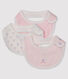 Trio de bavoirs bébé en côte