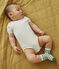 LOT DE 3 BODIES CROISÉS MANCHES COURTES RAYURES BÉBÉ EN COTON variante 1