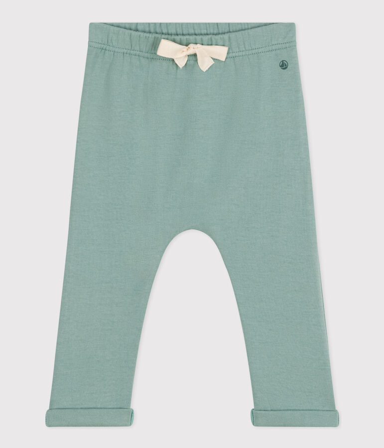 Pantalon en jersey &eacute;pais b&eacute;b&eacute; vert PAUL