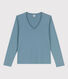 Tee-shirt LE DROIT col V en coton Femme