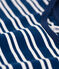 T-shirt LE BOXY en coton Femme bleu MEDIEVAL/blanc MARSHMALLOW