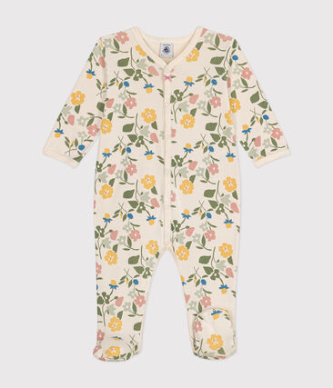 Pyjama imprimé fleurs en coton bébé