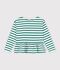 Marini&egrave;re enfant en coton vert/vert