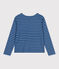 Marinière boutonnée en coton Femme bleu BEACH/ MEDIEVAL