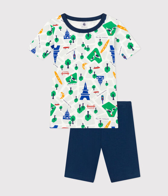 Pyjama short imprimé Paris en coton enfant INCOGNITO/ MULTICO