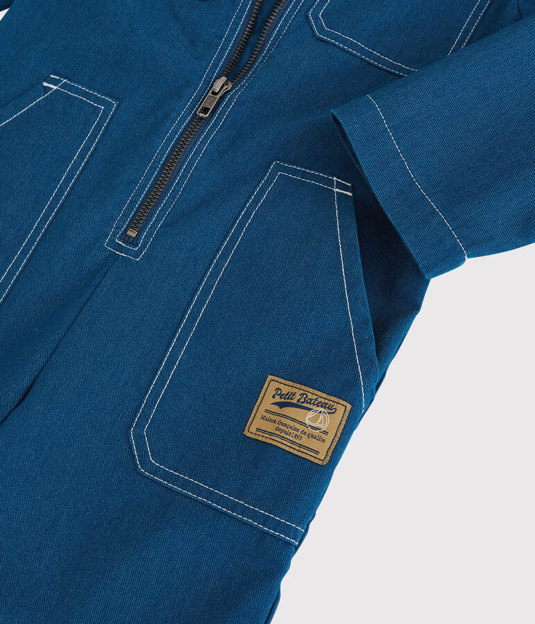 Combinaison en denim serge fille / gar&ccedil;on bleu