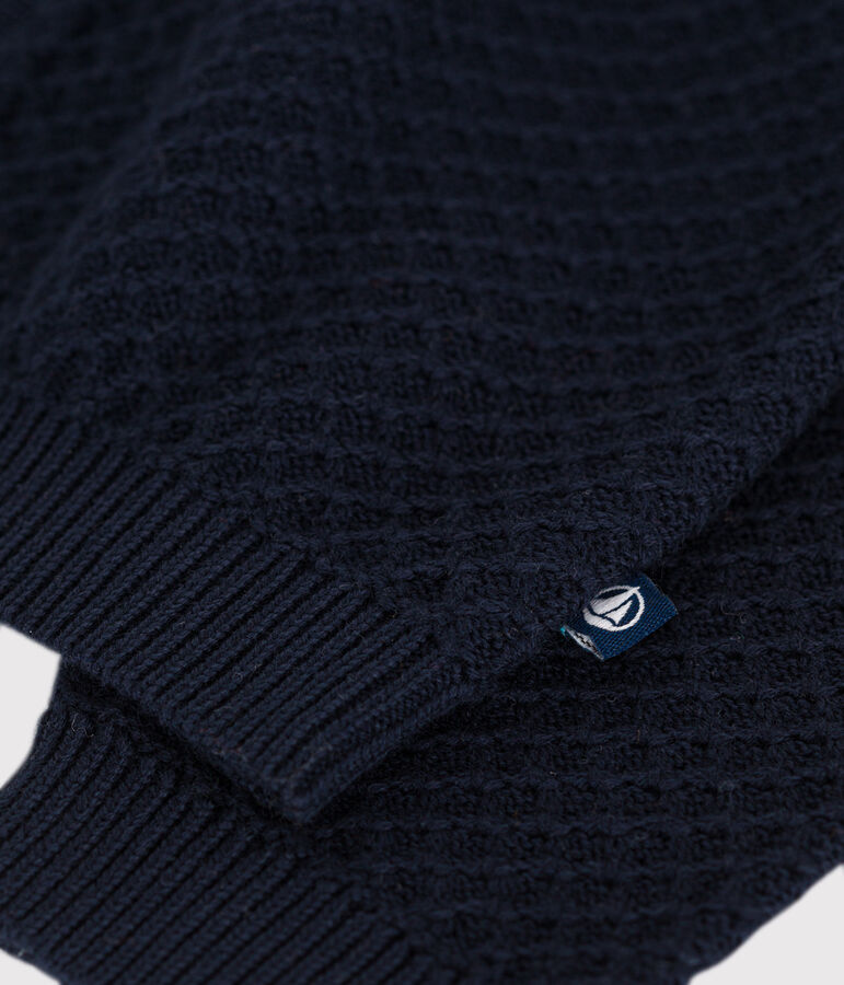 Cardigan en tricot de coton b&eacute;b&eacute; bleu