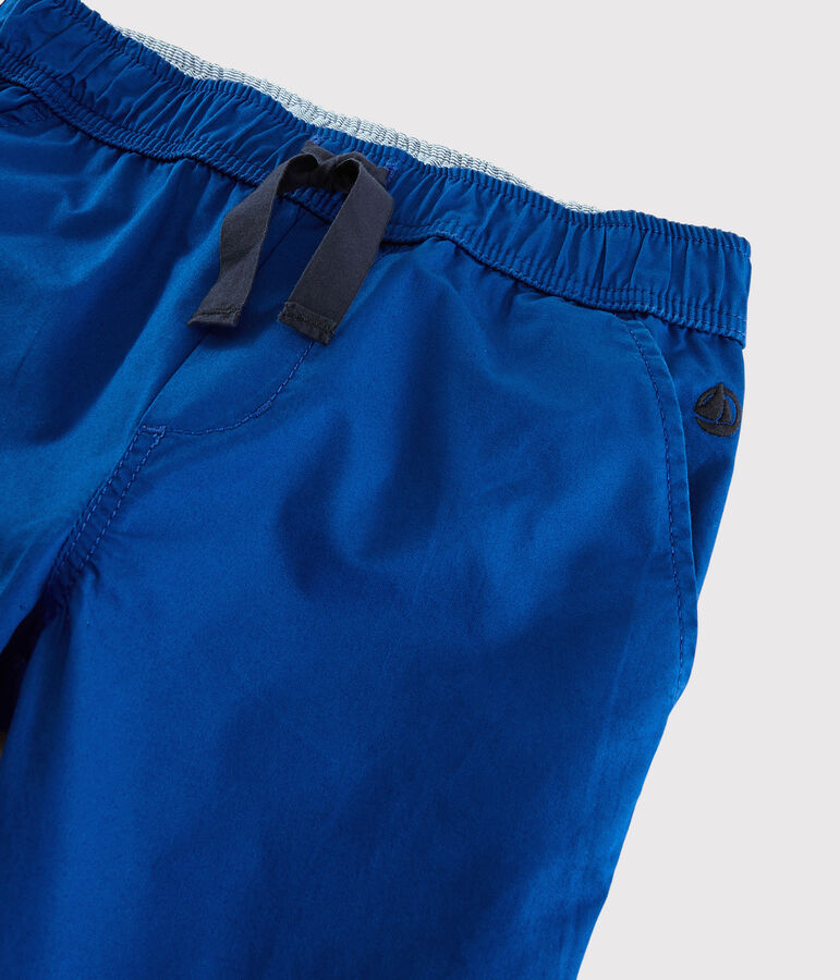 Pantalon en serge enfant gar&ccedil;on bleu
