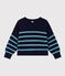 Pull rayé en laine et coton enfant fille / garçon SMOKING/ AZUL