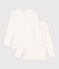 Lot de 2 tee shirts manches longues cœur en coton petite fille variante 1