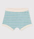 Short bébé en bouclette éponge rayée