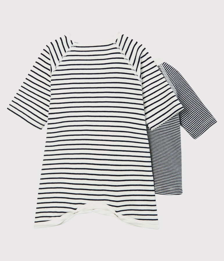 Lot body kimono et brassi&egrave;re &agrave; rayures b&eacute;b&eacute; en coton biologique multicouleur