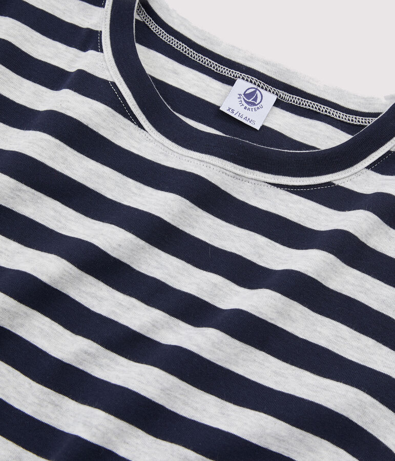 Tee shirt iconique femme bleu SMOKING/gris BELUGA