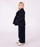 Caban enfant en draps de laine uni bleu SMOKING