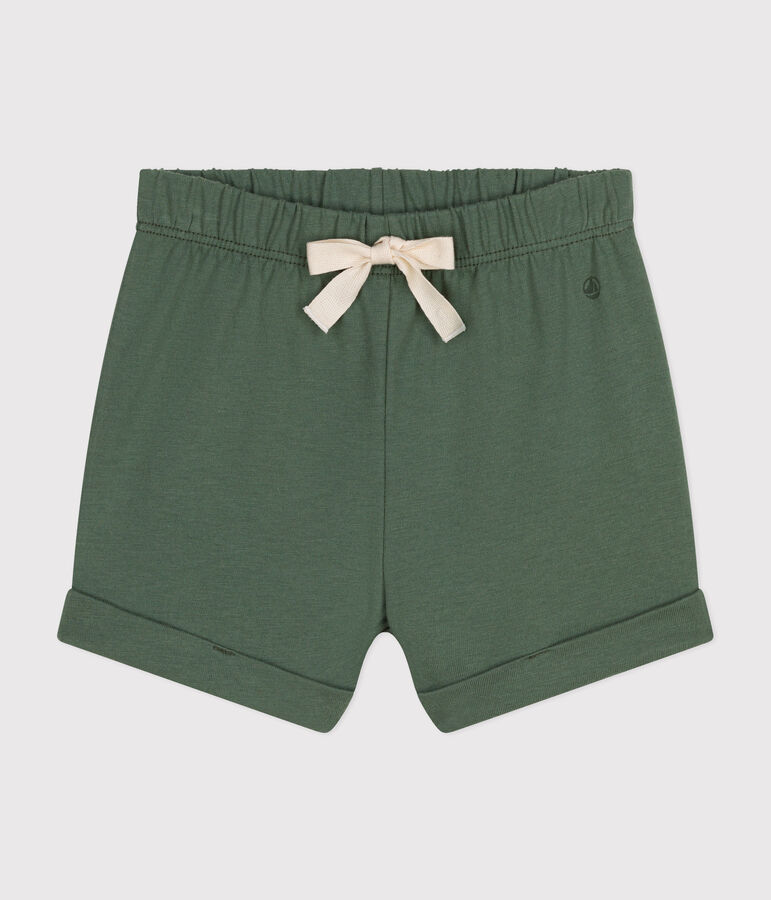 Short en jersey l&eacute;ger b&eacute;b&eacute; vert CROCO