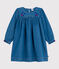Robe enfant manches longues en denim bleu DENIM CLAIR