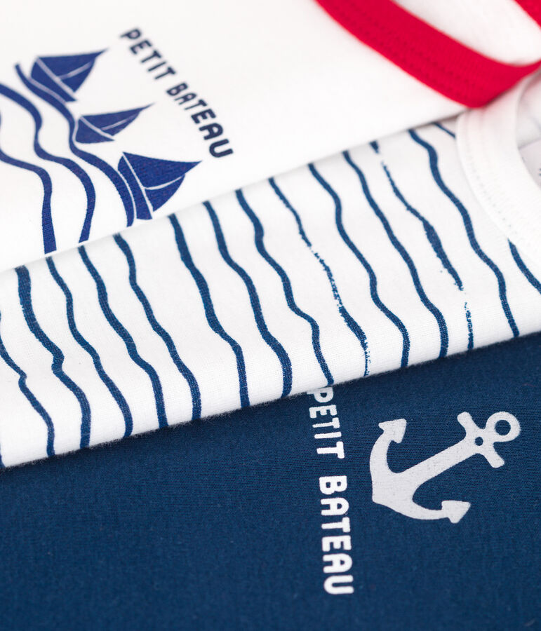 Lot de 3 bodies manches longues en coton b&eacute;b&eacute; variante 2