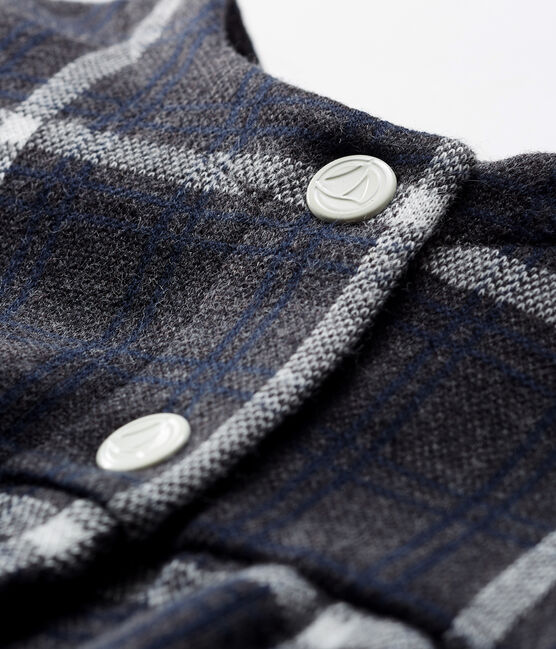 Cardigan bébé fille à carreaux noir CITY/blanc MULTICO
